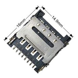 SimCard Micro Hinged 8 Pin SIMSR4 | 00