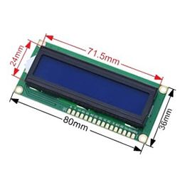 LCD (STN) 2×16 Char Blue +Backlight | 00