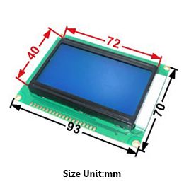 LCD (STN-Positive) 128×64 6 O’clock DGRSR2 | 00