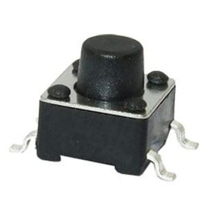 Tac Switch 4.3H Black 6×6 SMD RHD | 00