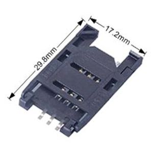 SimCard Hinged 6 Pin SIMSR4 | 00