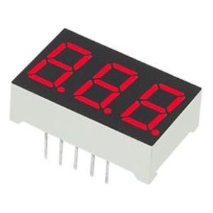 LED 7Seg 3Digits Red 0.36″ | 00