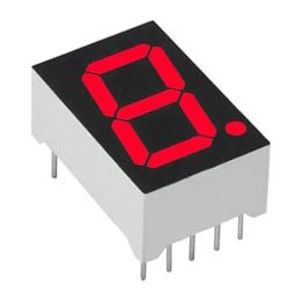 LED 7Seg 1Digits Red 0.50″ | 00