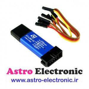 پروگرامر کوچک ST-Link V2 ویژه میکروهای STM8 و STM32..