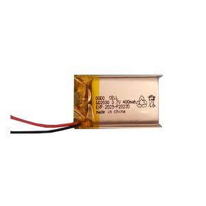 باتری لیتیوم پلیمر 3.7 ولت 400 میلی آمپر کد 602030