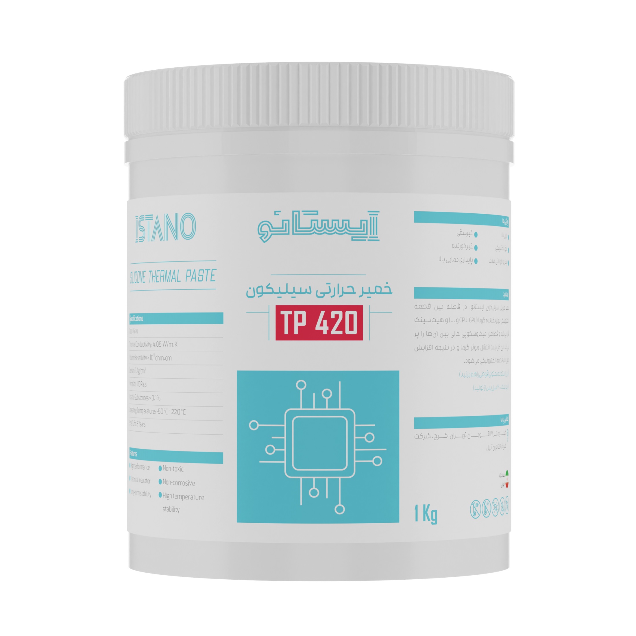 خمیر سیلیکون کربن دار ایستانو TP420 (ضریب 5)