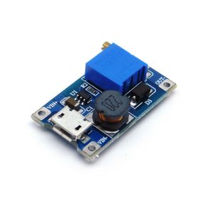ماژول افزاینده ولتاژ 2 آمپر با ورودی میکرو USB و چیپ MT3608
