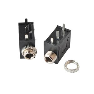 جک هدفون 3.5mm پایه رایت 5Pin مهره خور PJ-325M