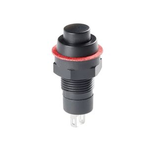 کلید فشاری مهره خور 2 پایه 10mm - DS211 مشکی