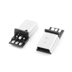 کانکتور نری Mini USB ذوزنقه سرکابلی - تولیدی