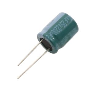 خازن الکترولیتی 2200uF / 25V تایوانی مارک TAICON با طول عمر بالا