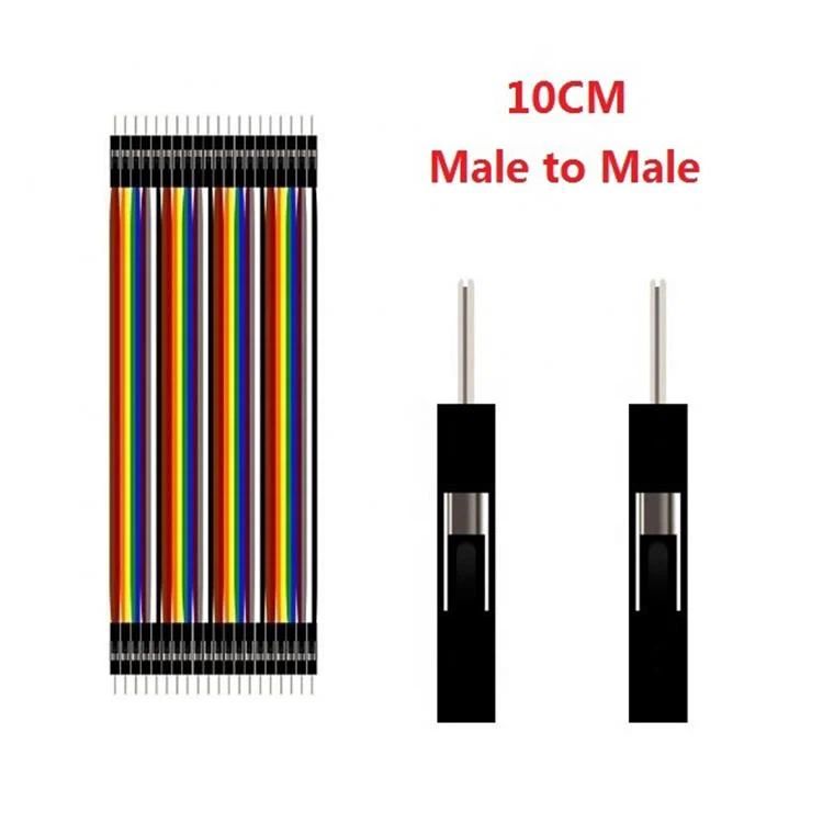 کابل فلت 40 رشته رنگی دوسر نری 10 سانتیمتر | flat cable male to male (10cm)