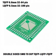 برد دو لایه تبدیل SMD به DIP ویژه آی سی های FQFP TQFP LQFP