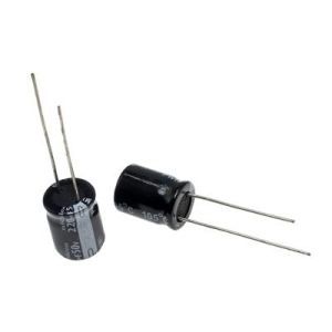 خازن الکترولیتی ایستاده 220µF ولتاژ 50V سایز 17x8mm