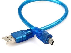 کابل ذوزنقه ای mini usb کوتاه 30cm