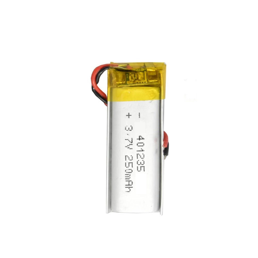 باتری لیتیوم پلیمر ظرفیت 250mAh سایز 401235