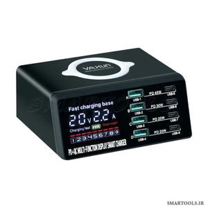 مشخصات قیمت و خرید تستر شارژر 8 پورت مدل YX-X9D یاکسون YAXUN