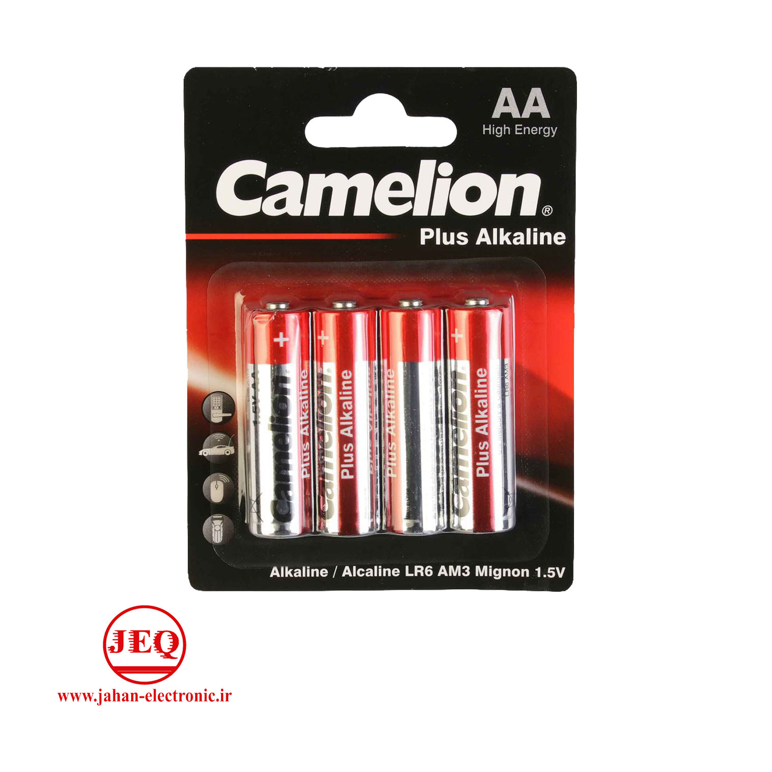 باتری قلمی 4 عددی کارتی Camelion Plus Alkaline