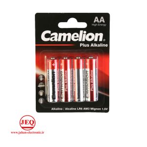 باتری قلمی 4 عددی کارتی Camelion Plus Alkaline