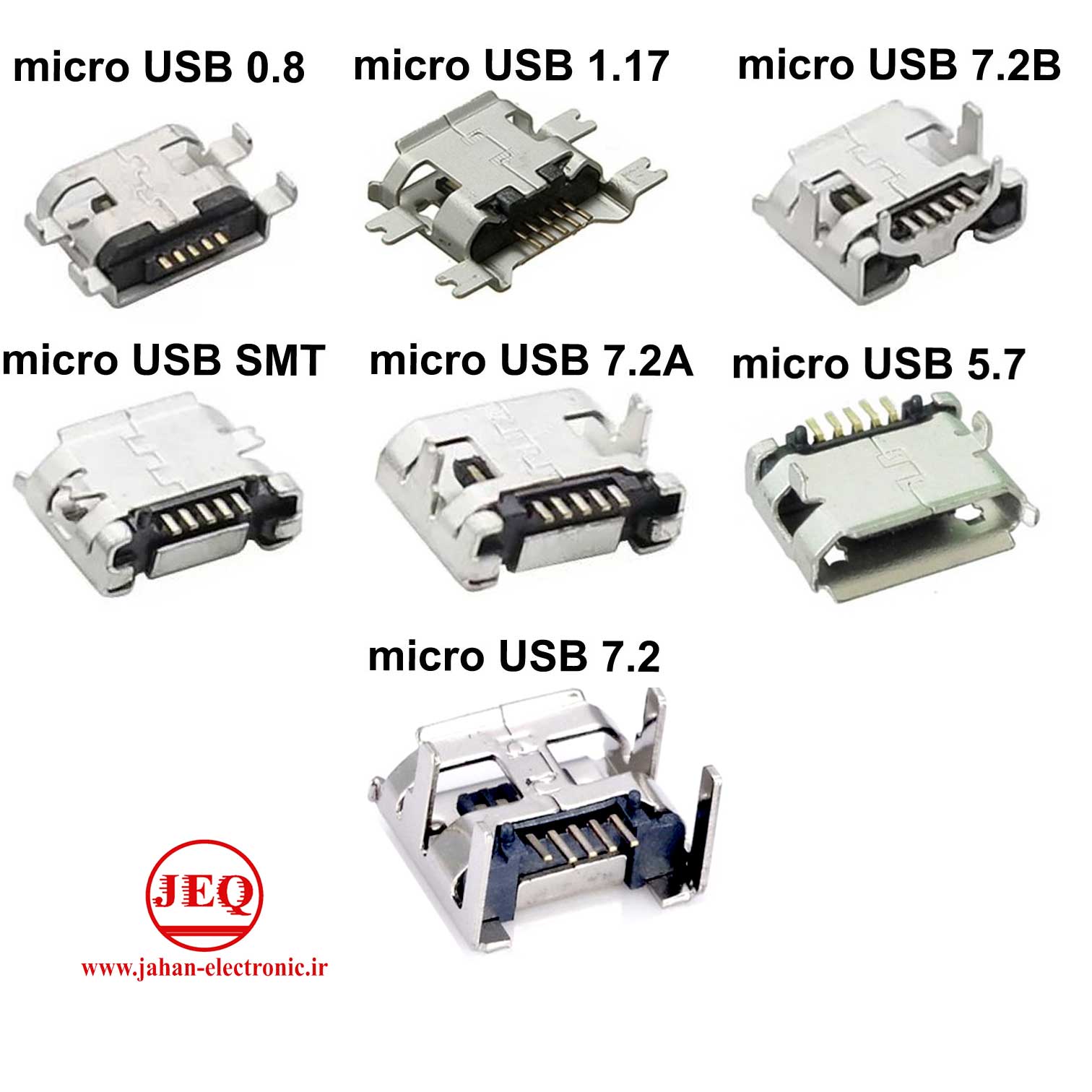 کانکتور روبردی micro USB