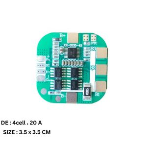 ماژول شارژ 4 سل 20 آمپر با سنسور دمای NTC مربعی شکل