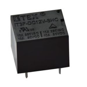 رله 12V-10A پایه میلون T73 مارک ITEX کد IT3F-DC12V-SHC