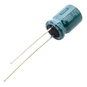 خازن الکترولیتی 1000uF / 6.3V تایوانی مارک TAICON با طول عمر بالا