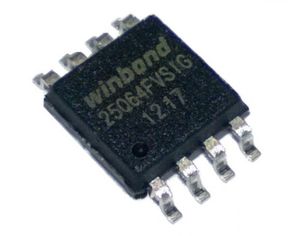 تراشه حافظه فلش W25Q64FVSSIG پکیج SOIC-8