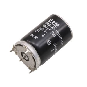 خازن الکترولیتی صوتی 100uF / 385V مارک SIEMENS