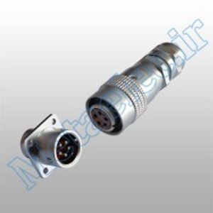 XR12K5P/J5A / کانکتور 7 پین قفلی قطر 12 نری فلنج