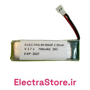 25C 3.7V 700mAh سایز بلند باتری  لیتیوم پلیمر