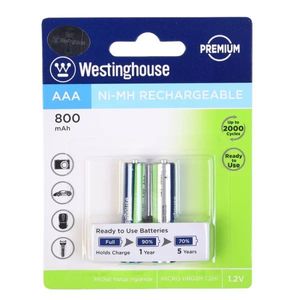 باتری نیم قلمی شارژی 800 میلی آمپر وستینگ هاوس(Westinghouse)