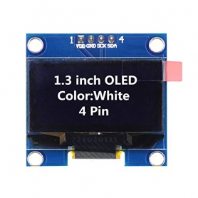 ماژول OLED 1.3 inch 128x64 سفید دارای رابط I2C