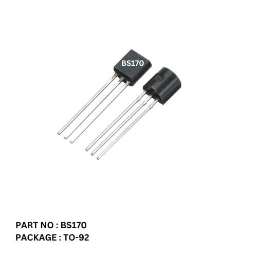 ترانزیستور BS170 پکیج TO-92 اورجینال