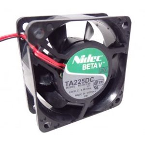 جت فن بلبرینگی 12V-0.58A سایز 6x6x2.5 مارک NIDEC مدل TA225DC M34605-55