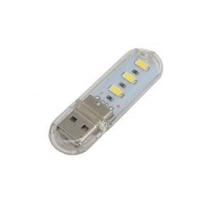 چراغ اضطراری 3 چیپ ال ای دی ( led ) USB با قاب محافظ