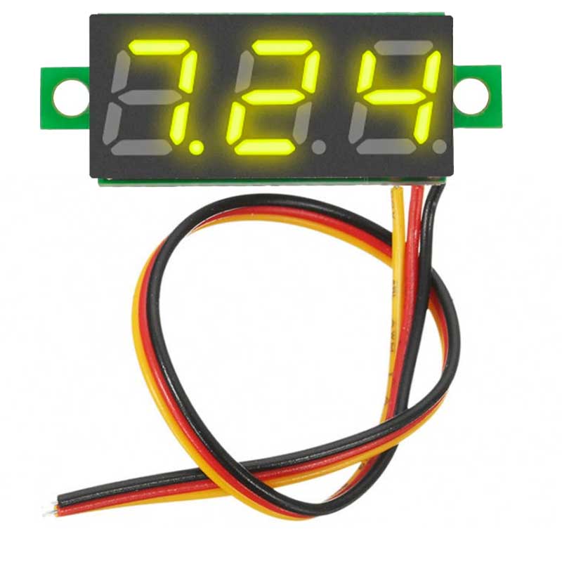 Module Voltmetr 0 - 30 V 3 -Wire Yellow