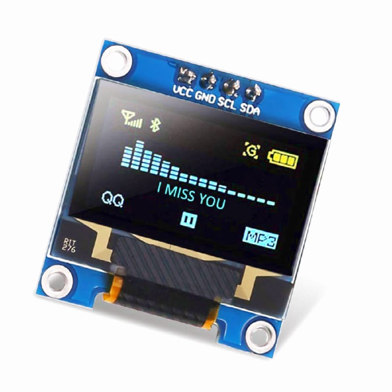 LCD 64*128 0.96 inch with -I2C white