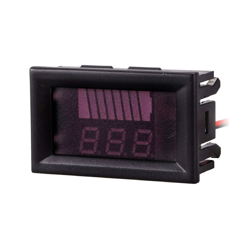 12V نشانگر ظرفیت باتری پنلی -Module درصد و باراگراف قرمز