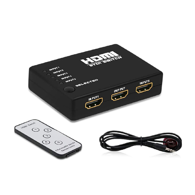 convertor 1 to 5 HDMI to HDMI wirles with REMOTE