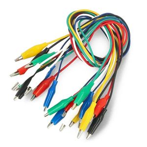 کابل دو سر گیره سوسماری کوچک آماده بسته 10 تایی