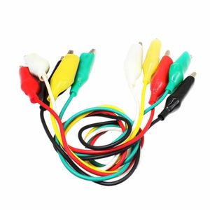 کابل دو سر گیره سوسماری بزرگ آماده بسته 5 تایی