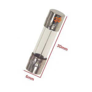 فیوز شیشه ای 6 آمپر-30 میلیمتر [F6A]