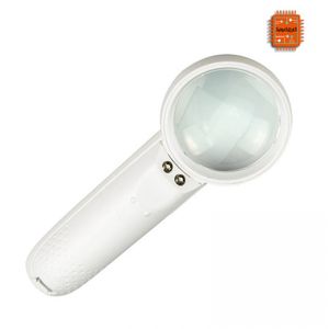 ذره بین دستی Magnifier مدل MG6B-3 بزرگنمایی 5X دارای دو عدد LED