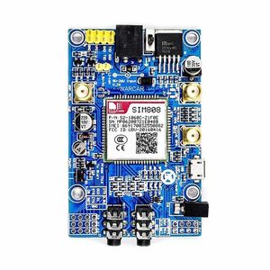 برد توسعه SIM808 همراه با آنتن اکتیو GPS و آنتن GSM