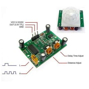 ماژول سنسور تشخیص حرکت PIR مدل HC-SR501