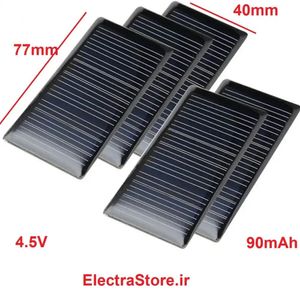 سلول خورشیدی 4.5V 90MA پنل خورشیدی اپوکسی 77*40 میلی متر  4.5 ولت