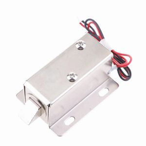 قفل برقی سلونوئید کابینتی 12 ولت نوک زبانه ای سایز کوچک