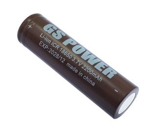 باتری لیتیوم یون 18650 تک سلول 3.7 ولت 2200mAH