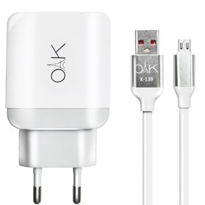 شارژر با کابل اندروید oakch1001